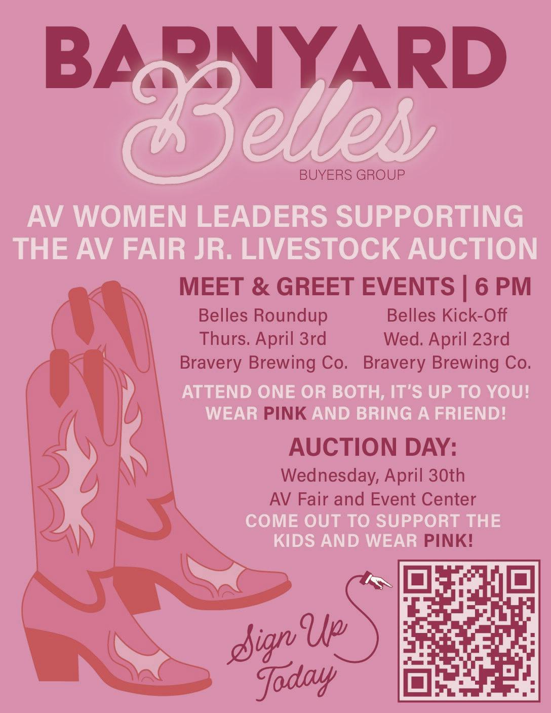 Flier showing event details.