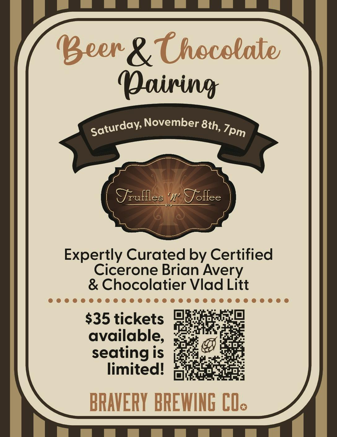 Flier showing event details.