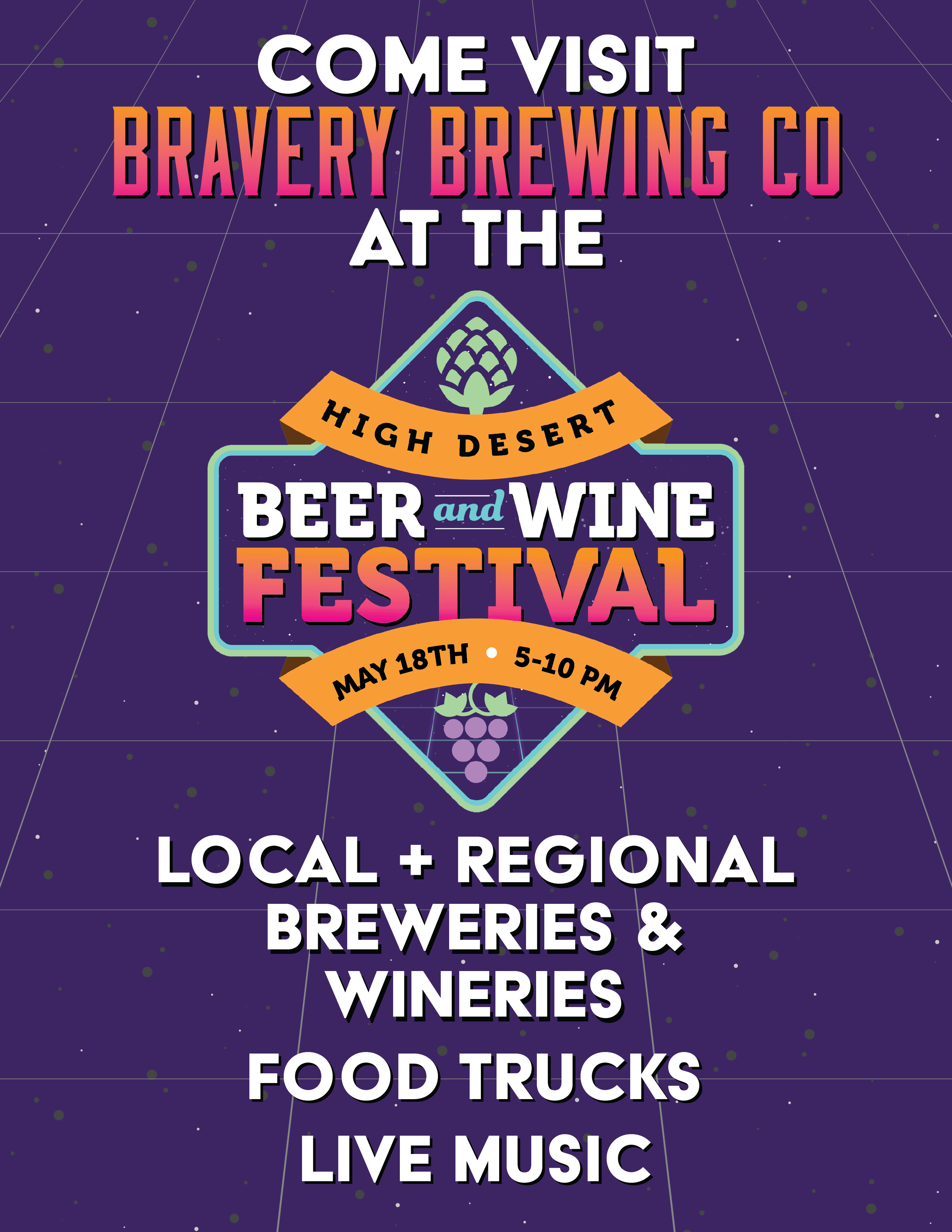 Flier showing event details.