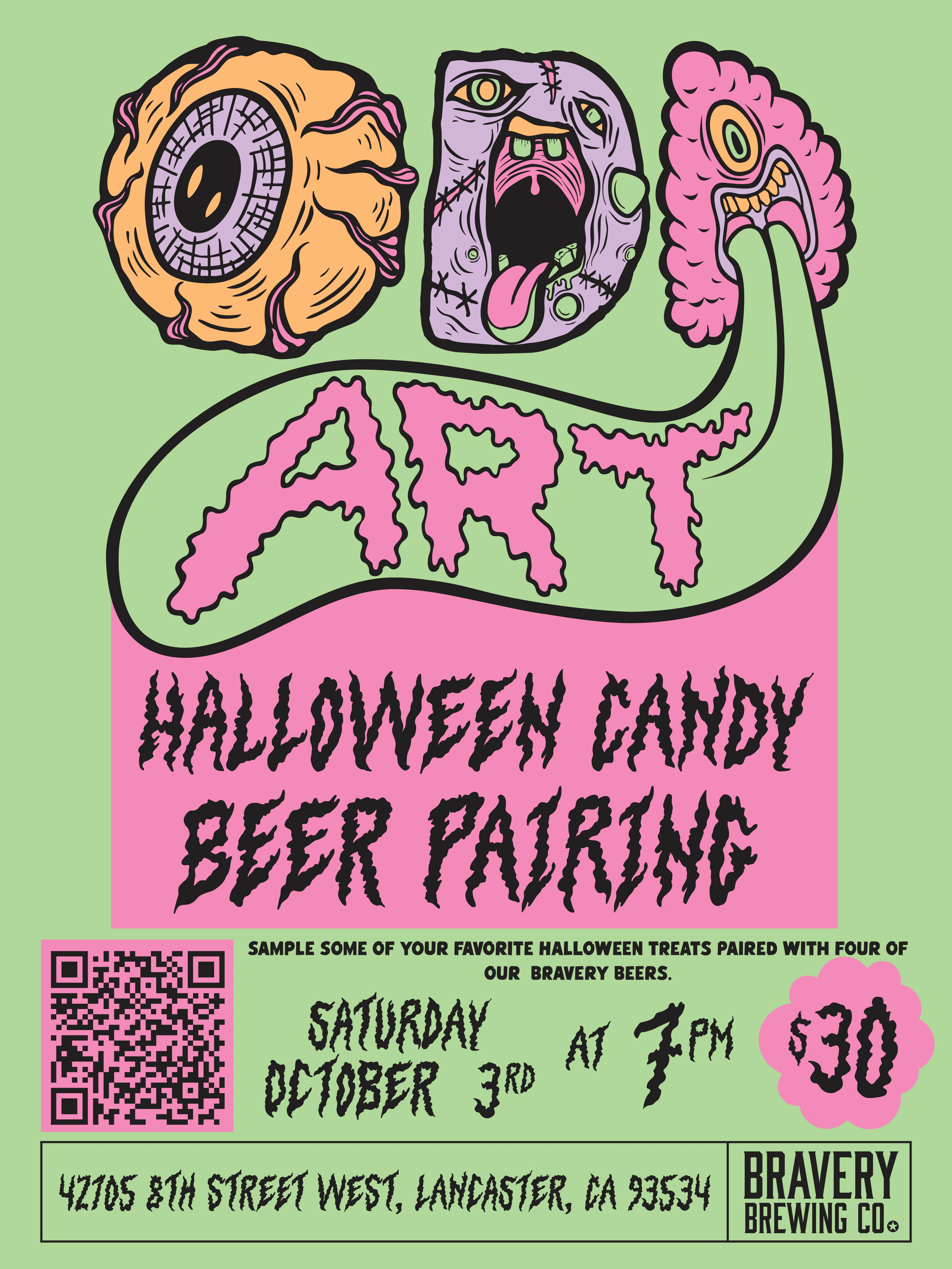 Flier showing event details.
