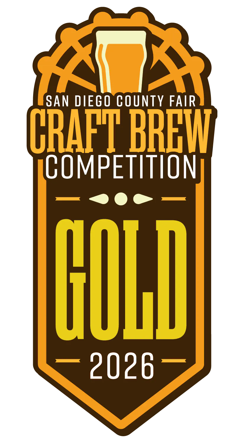 Gold Medal for the San Diego County Fair Craft Brew Competition.