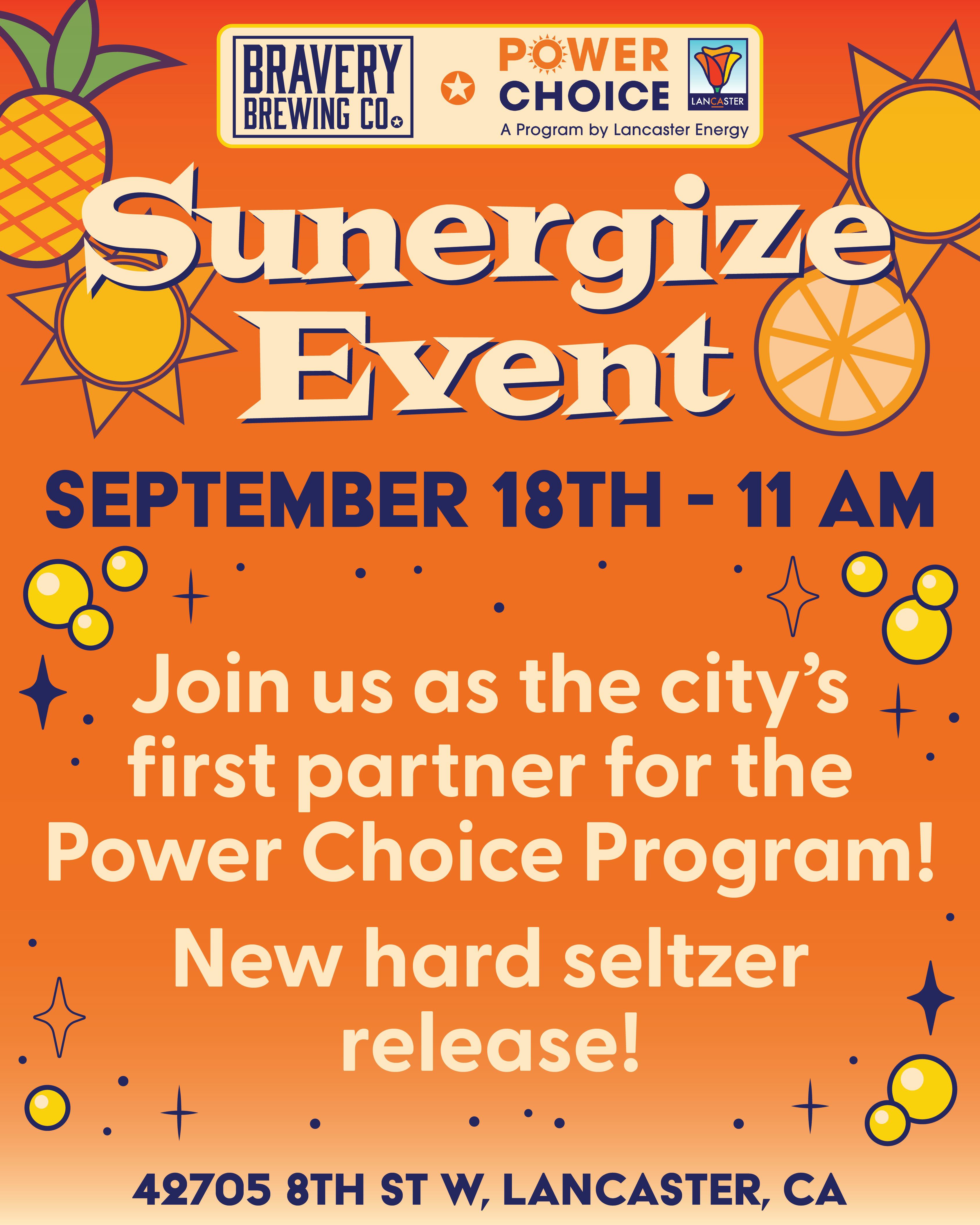 Flier showing event details.