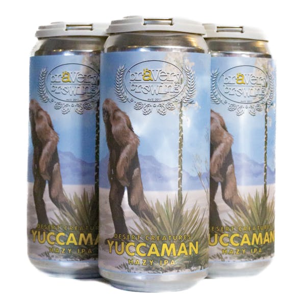 YuccaUpdate canned four pack of Yuccaman hazy IPA
