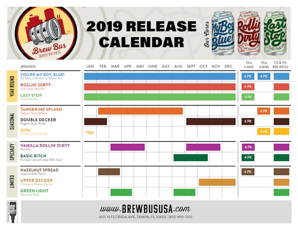 2019 Release Calendar
