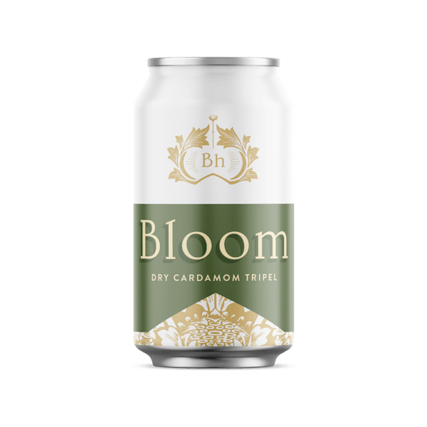 12ozCan_Bloom 16 oz. can of Brewery Bhavana beer - Bloom