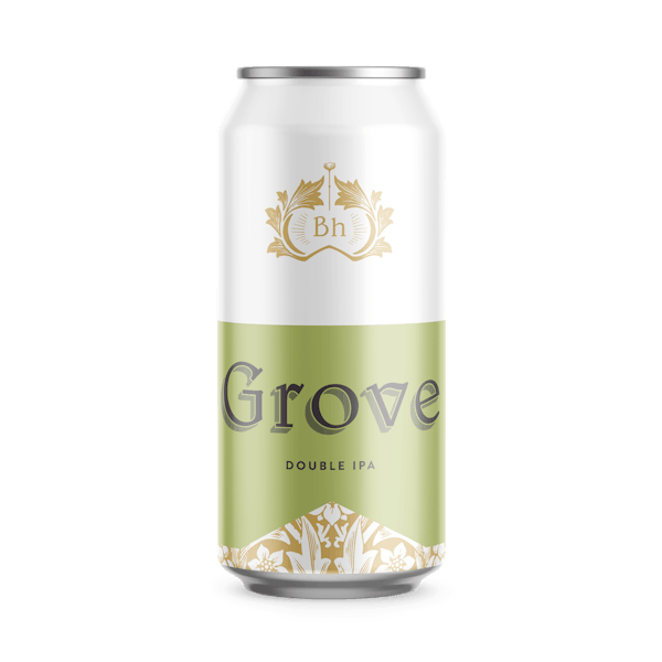 bh_grove_mockup 16 oz. can of Brewery Bhavana beer - Grove