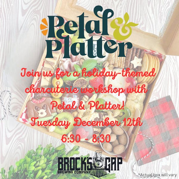 Holiday Charcuterie Board class with Petal & Platter