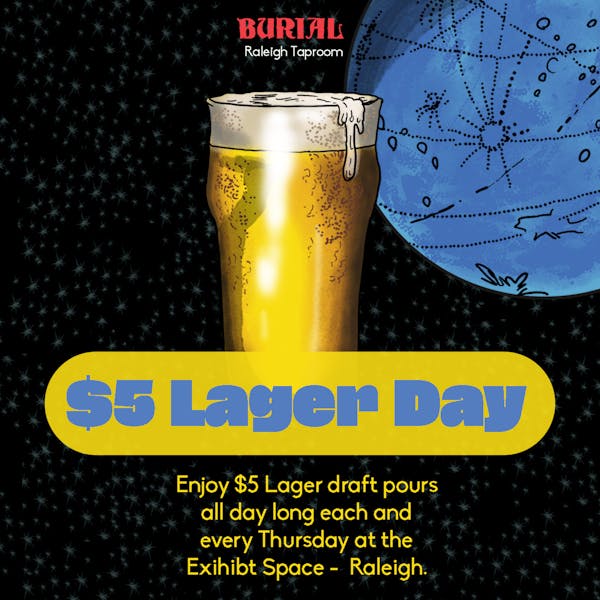 $5 Lager Day – Raleigh