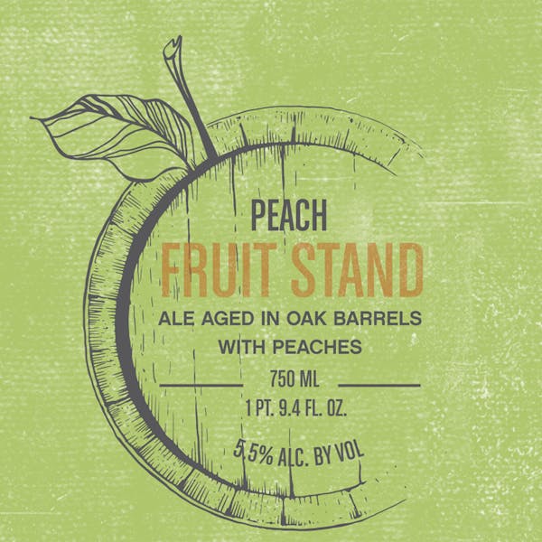 Label - Fruit Stand Peach