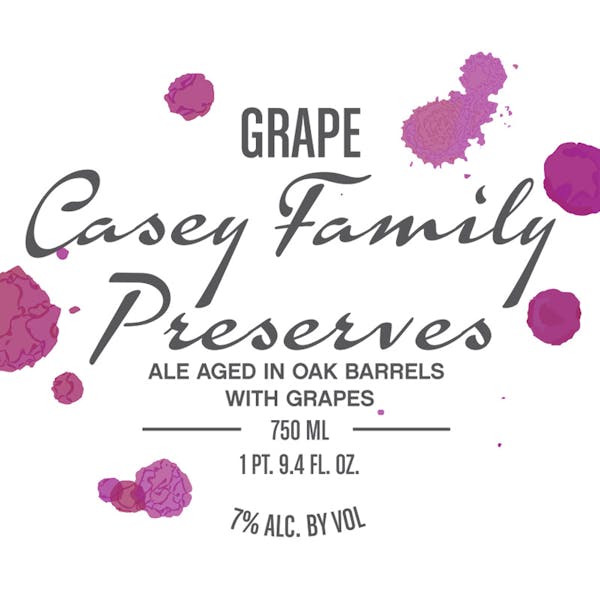 Label - Grape Casey Family Preserves