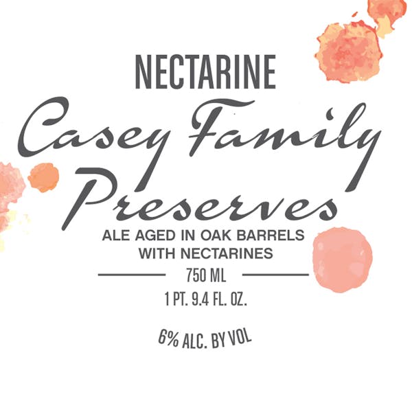 Label - Nectarine Casey Family Preserves
