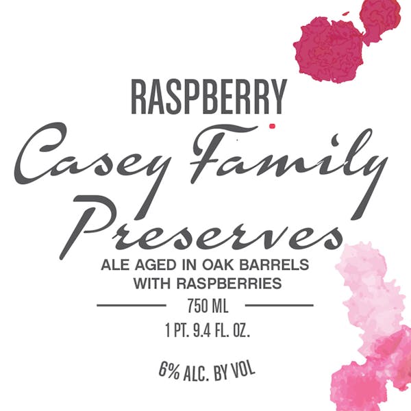 Label - Raspberry Casey Family Preserves