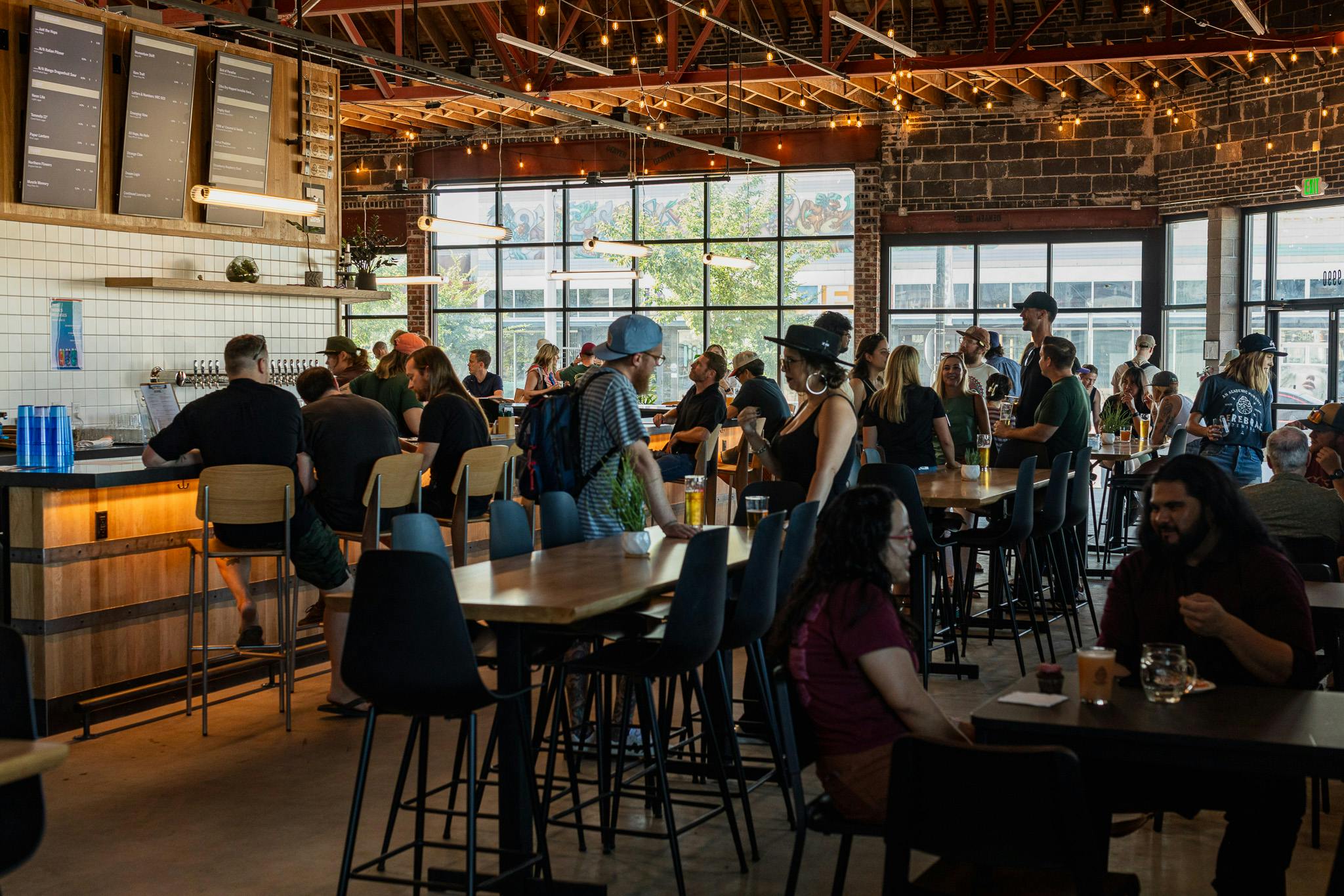 Aurora Arts Taproom Full Aurora Arts Taproom Filled with Patrons