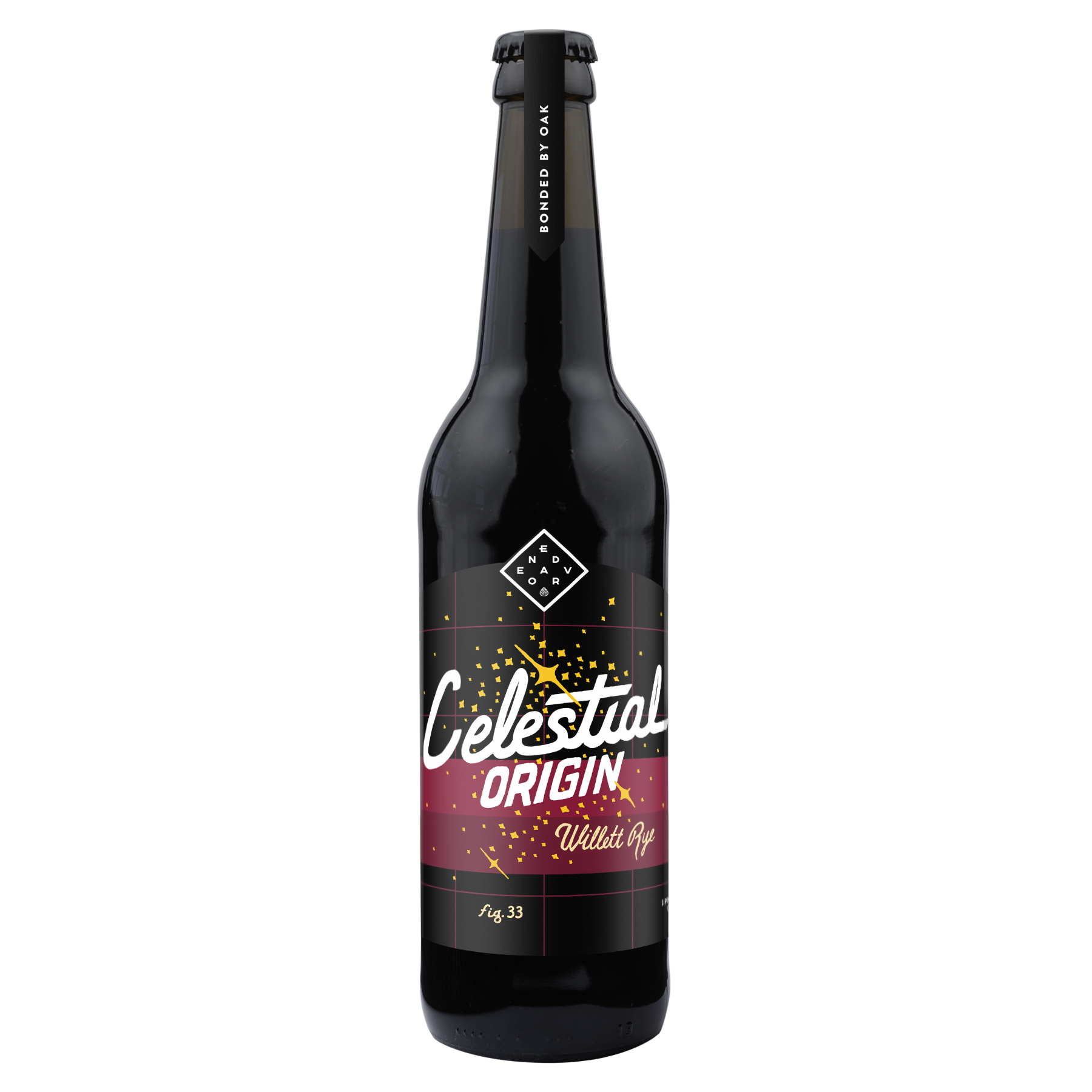 Celestial Origin Willett Rye bottle mockup