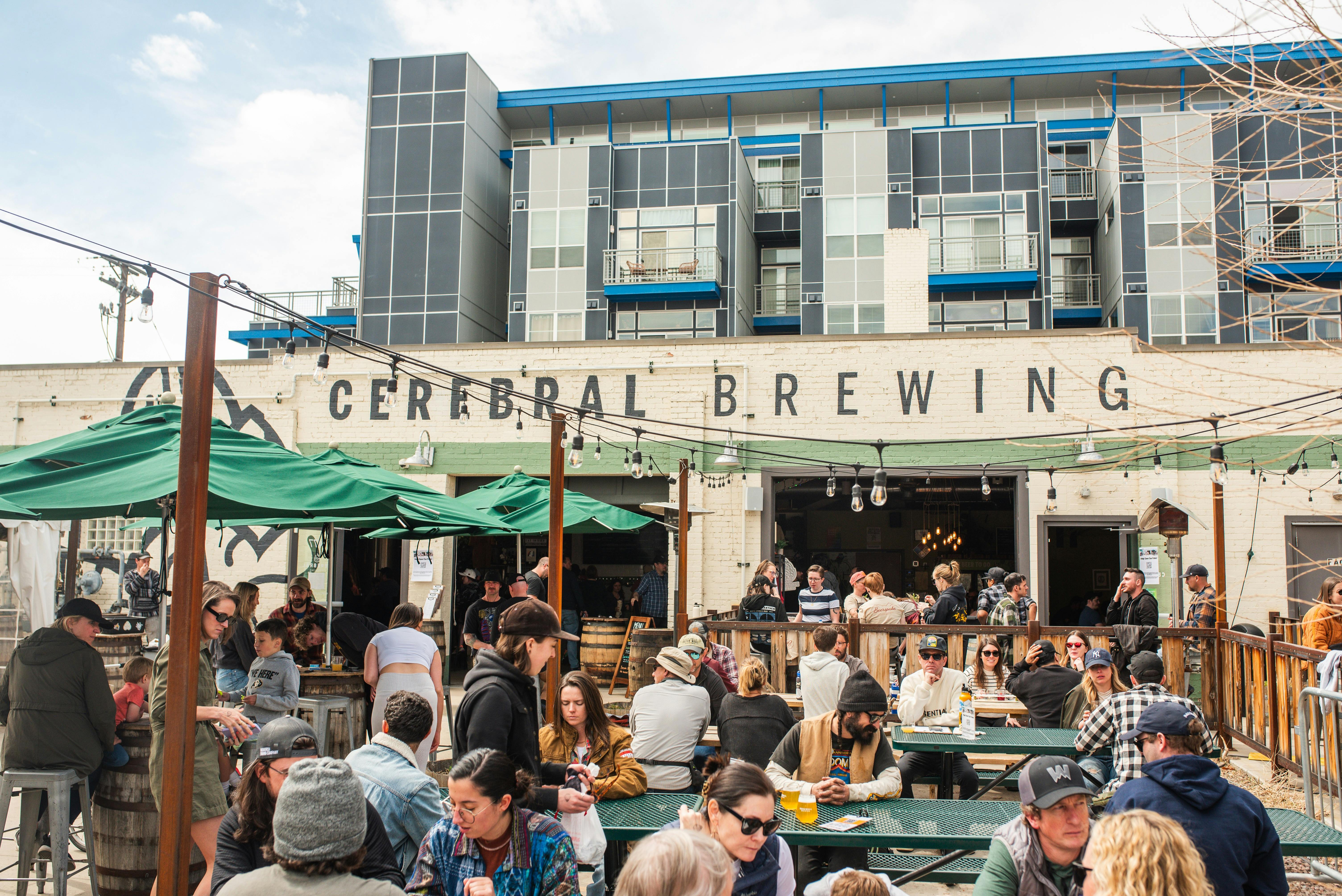 Congress Park Patio Congress Park patio full of patrons