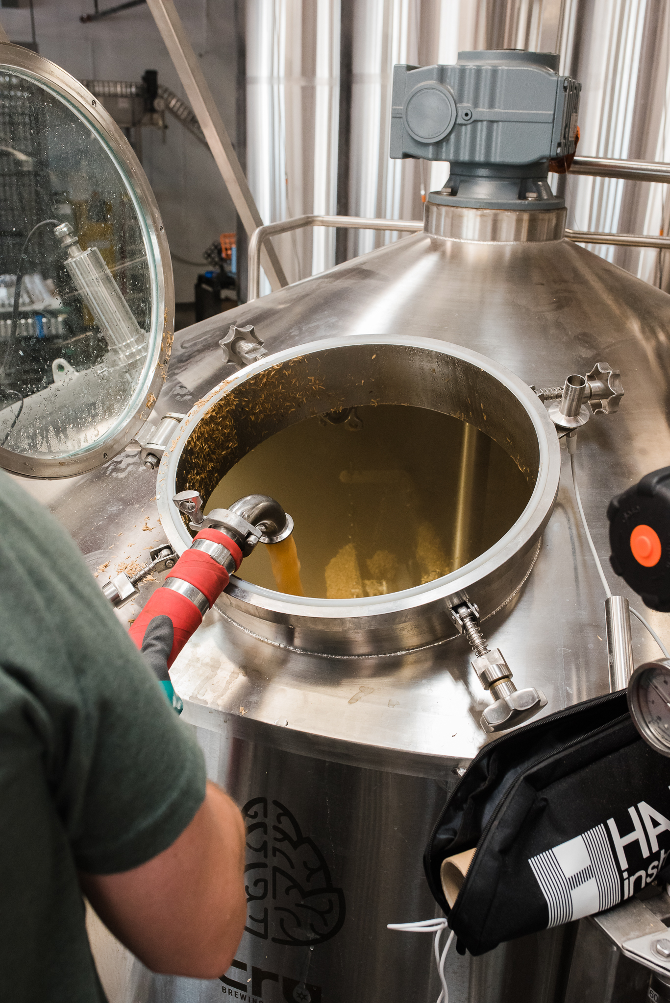 Pumping wort from kettle to mash tun