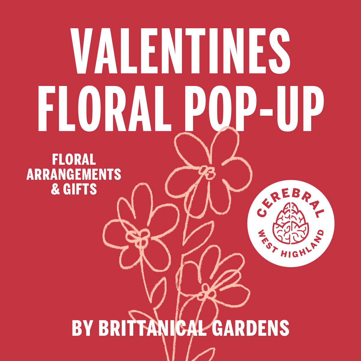 Valentines Floral Pop-Up