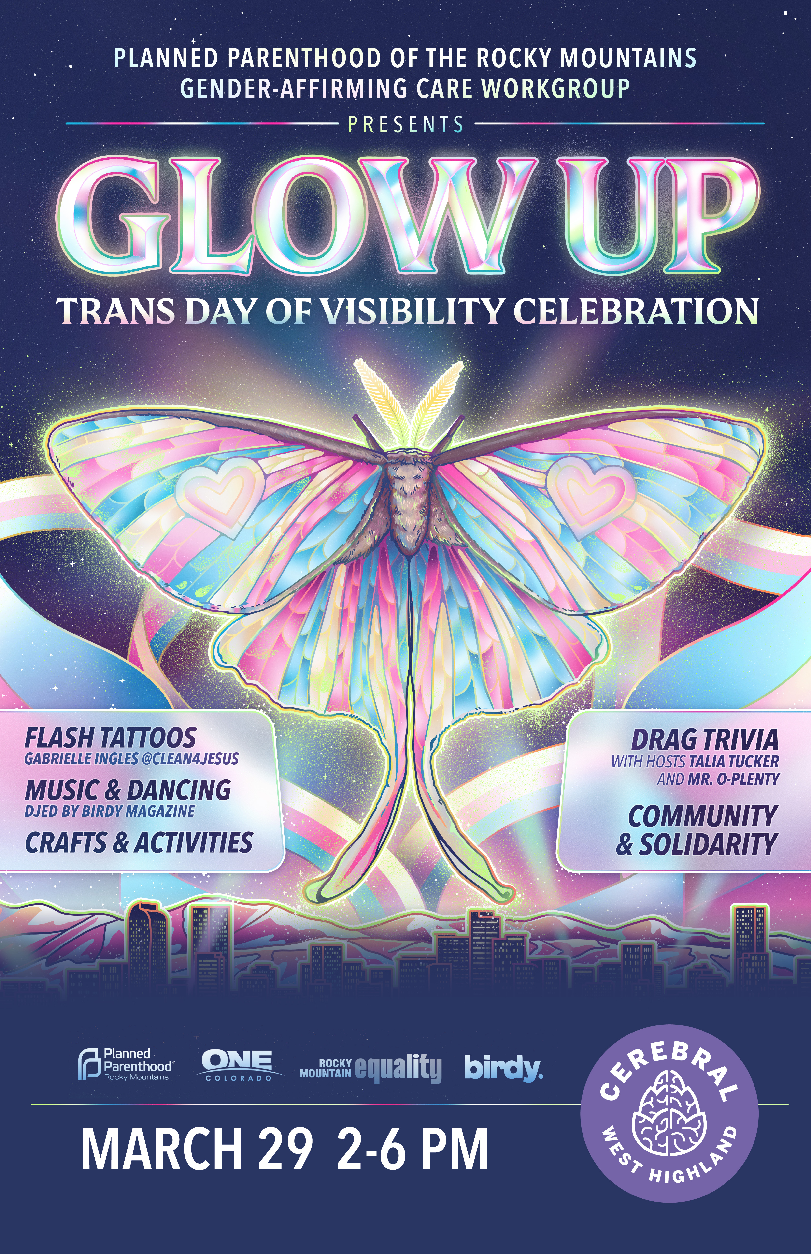 Planned Parenthood Glow Up Event_Poster