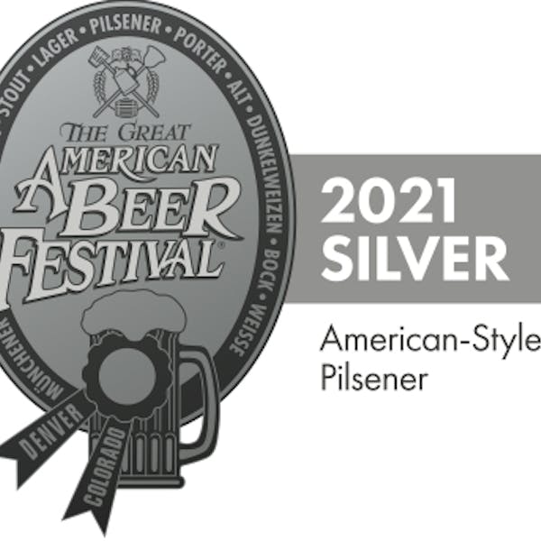 2021 GABF Silver for American-Style Pilsner