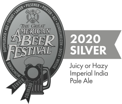 2020 GABF Silver for Juicy/Hazy Imperial IPA