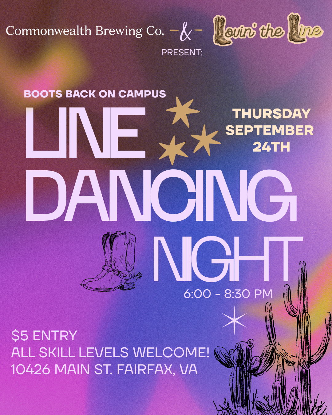 Boots Back on Campus: Line Dancing Night!
