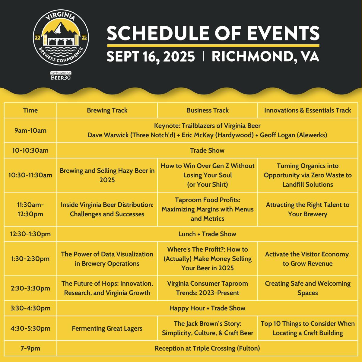 Virginia Brewers Conference 2025 schedule 1200x1200 for website 9-16-25 Virginia Brewers Conference 2025 schedule 1200x1200 for website 9-16-25
