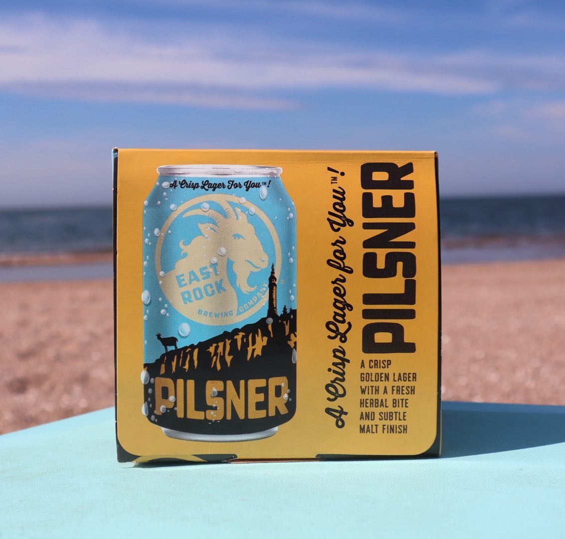 EastRockPilsner6pkBeach