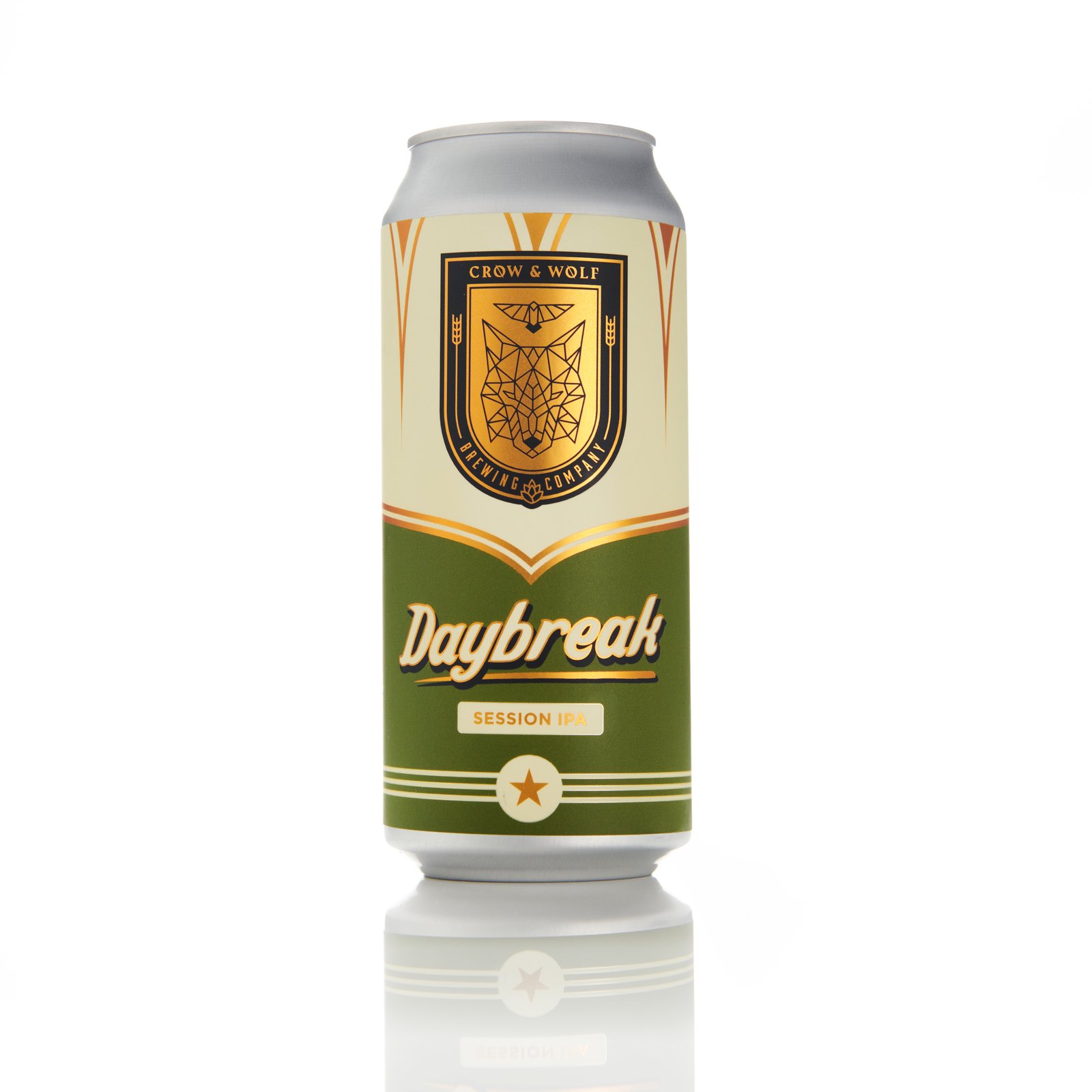 A can of Crow & Wolf Daybreak on a white background
