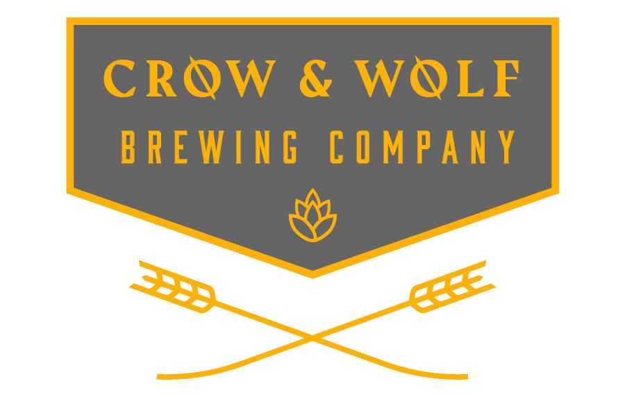 Crow and wolf logo 
