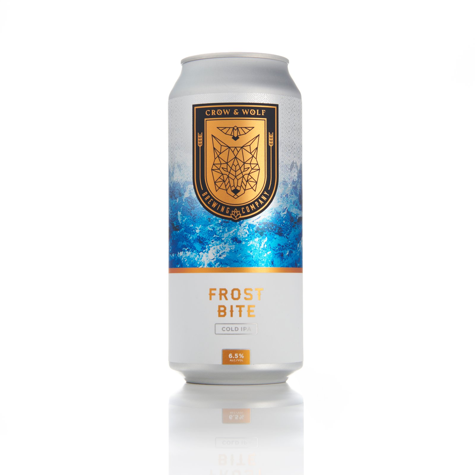 A can of Crow & Wolf Frostbite on a white background