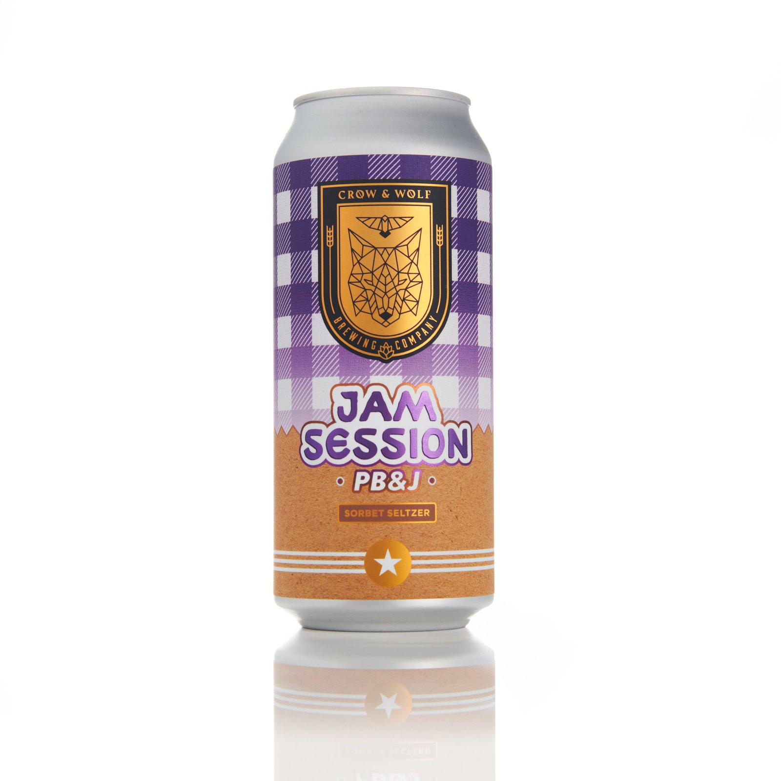 A can of Crow & Wolf Jam Session on a white background