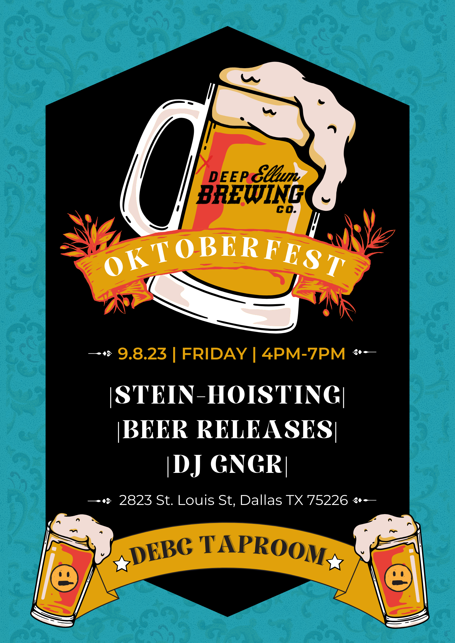 Yellow Vintage Oktoberfest Poster (4)