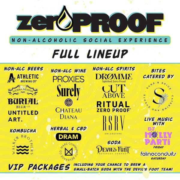 ZeroProof Fest Non-Alcoholic Social Experience Presented by Devil’s Foot Beverage Co.
