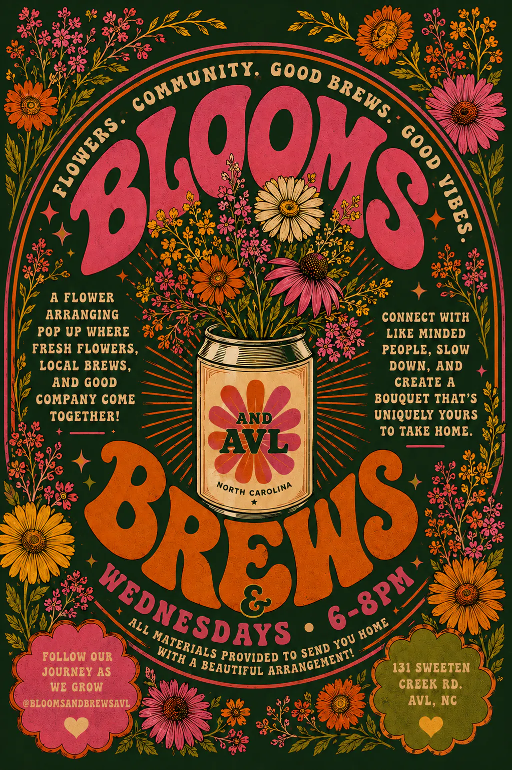 Poster for Blooms & Brews