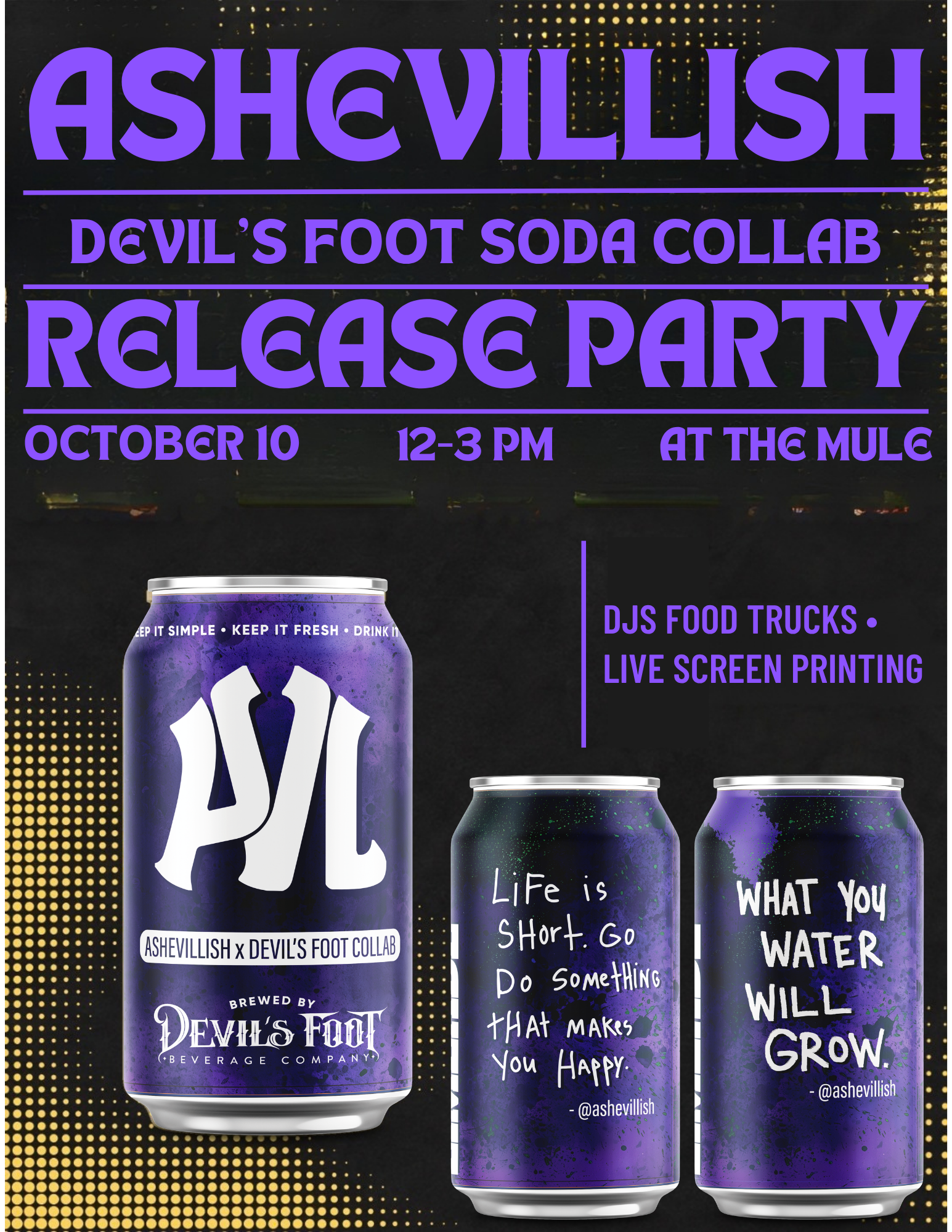 ASHEVILLISH DEVIL'S FOOT SODA COLLAB RELEASE PARTY
