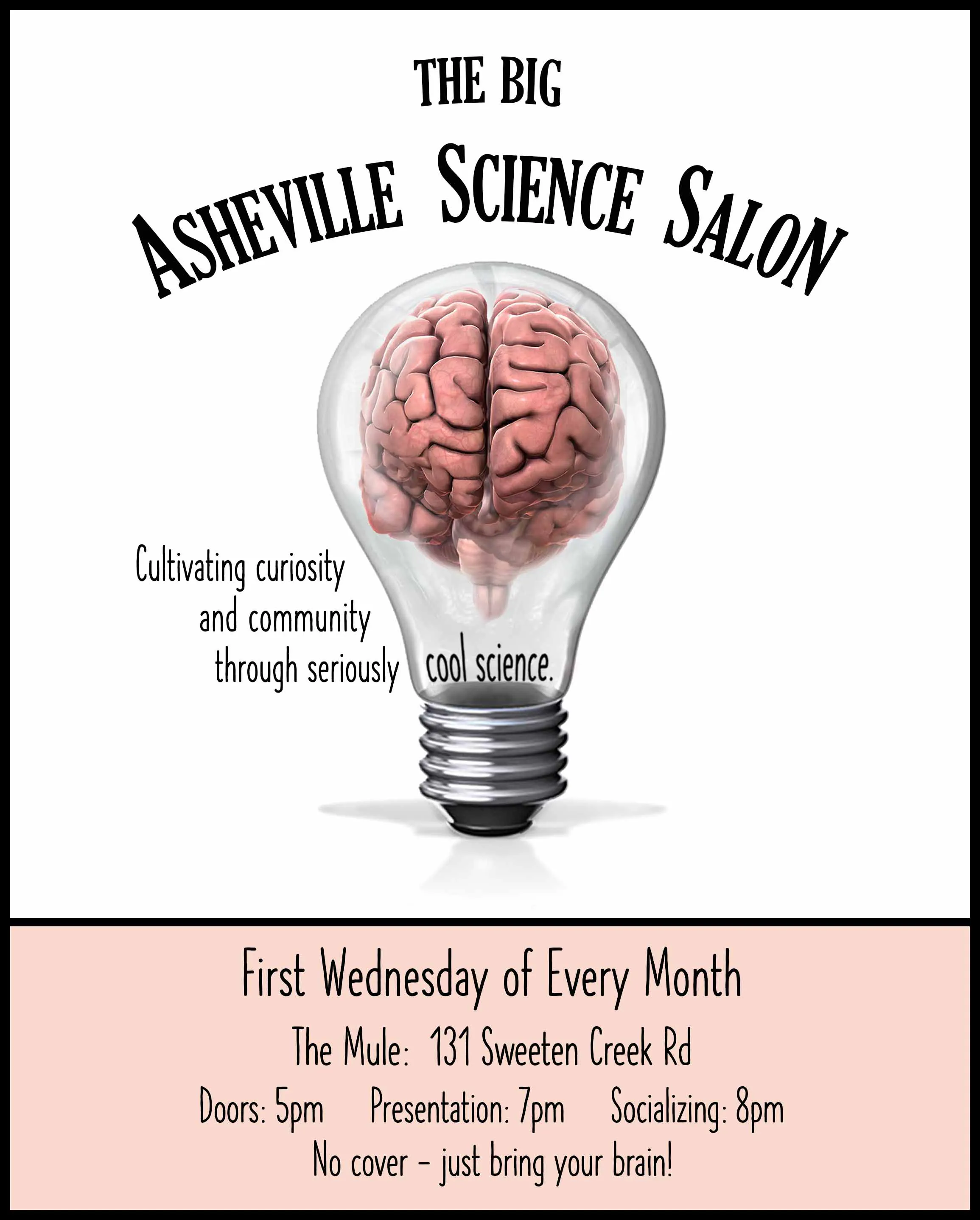 Poster for The Big Asheville Science Salon!