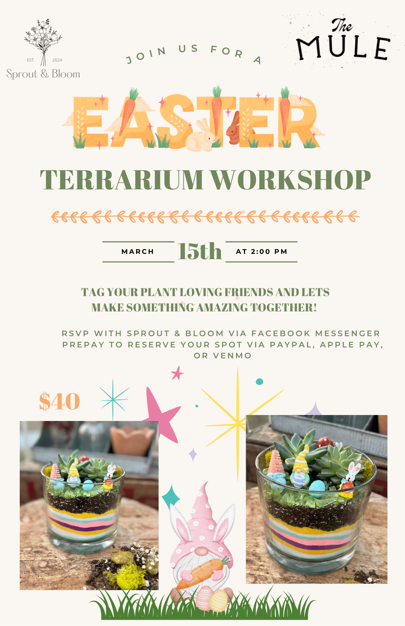 Beige and Red Modern Christmas Party Flyer (8.5 x 11 in) (11 x 17 in)