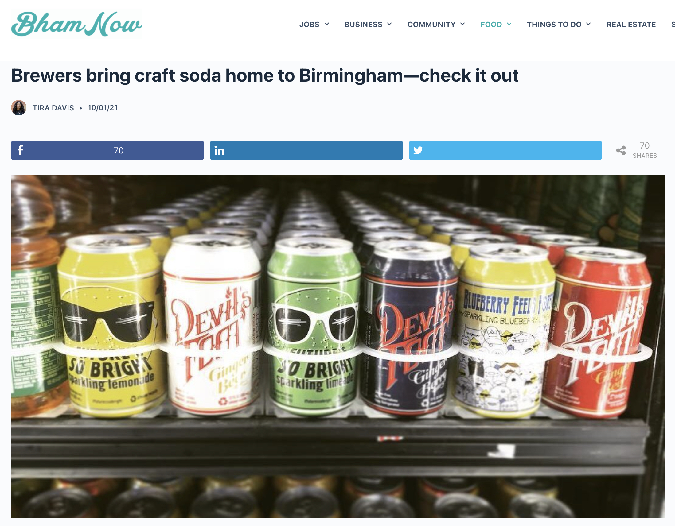 Brewers bring craft soda home to Birmingham