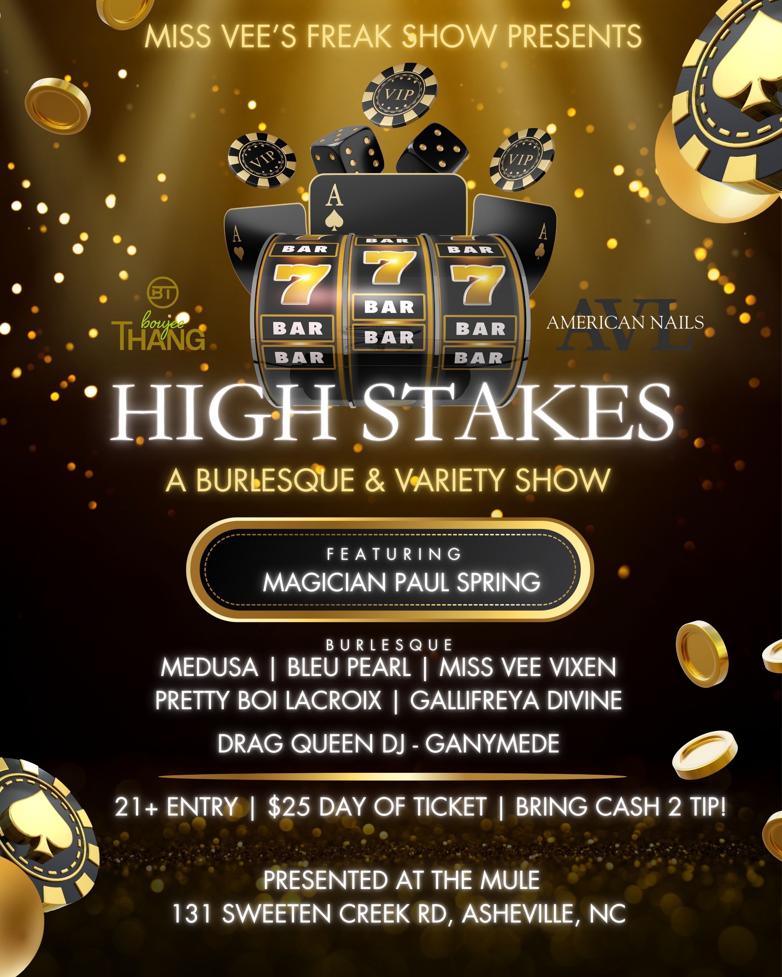 Black and Gold Classy Casino Night Party Instagram Post (1)