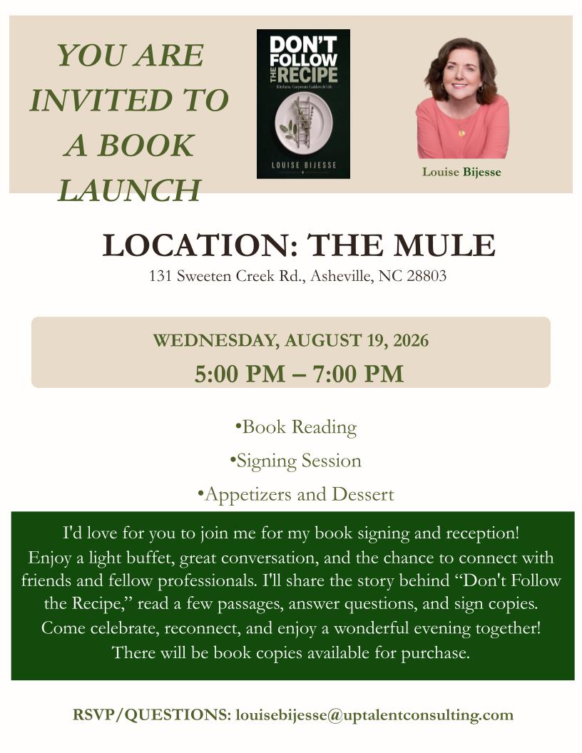 Don't Follow the Recipe - Book Launch Flyer (Revised).pptx