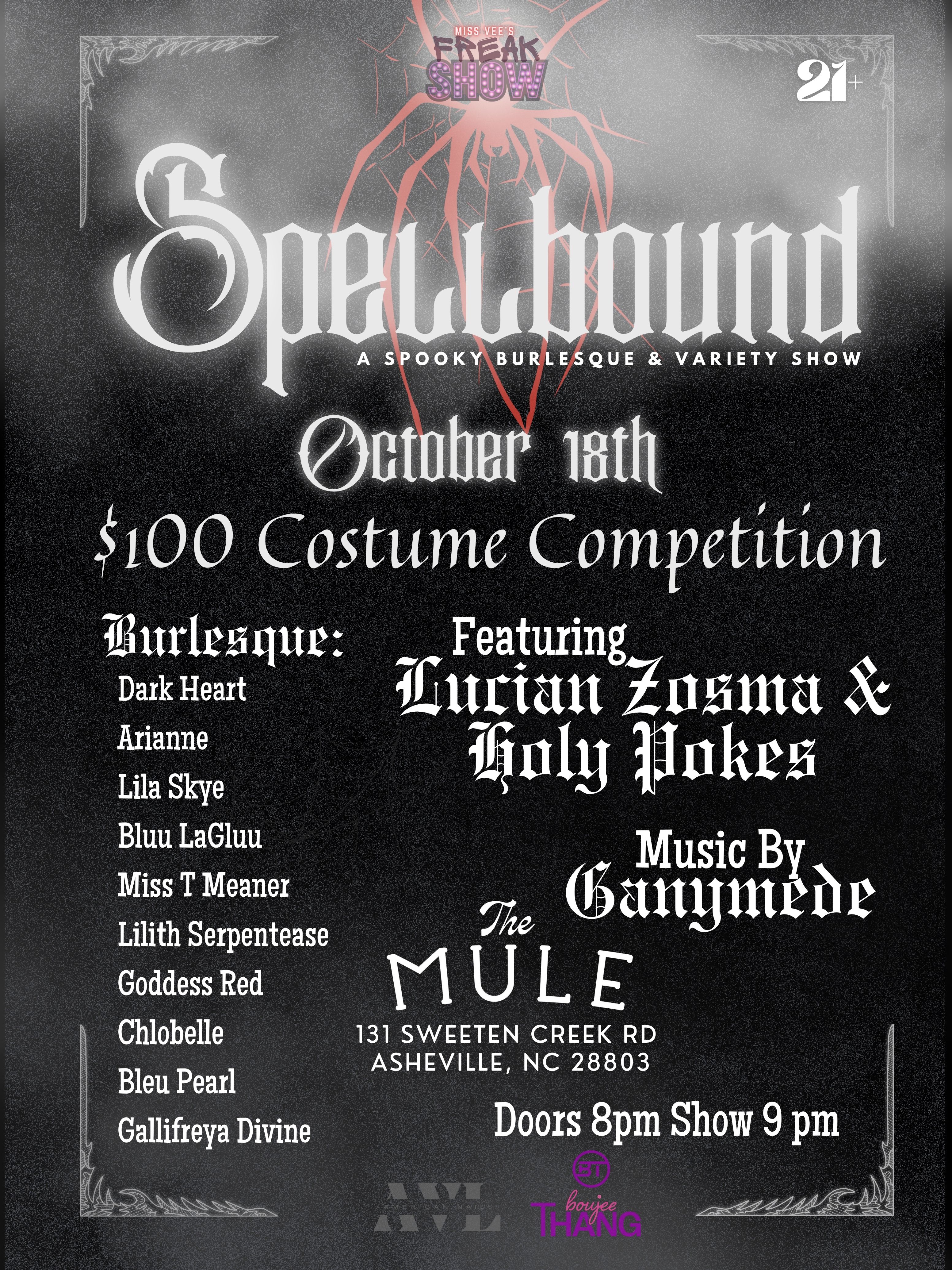 Dull Grey and Black Scary Ghost Gothic Halloween Party Invitation (Instagram Post (34))