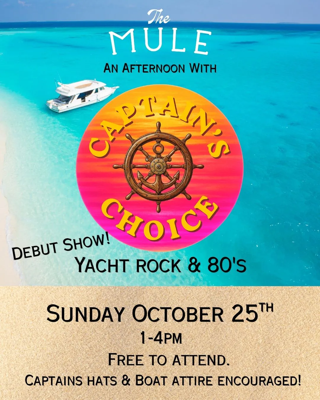 Poster for Live Music: Captain’s Choice