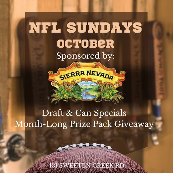 NFL Sundays Sponsored by Sierra Nevada Brewing