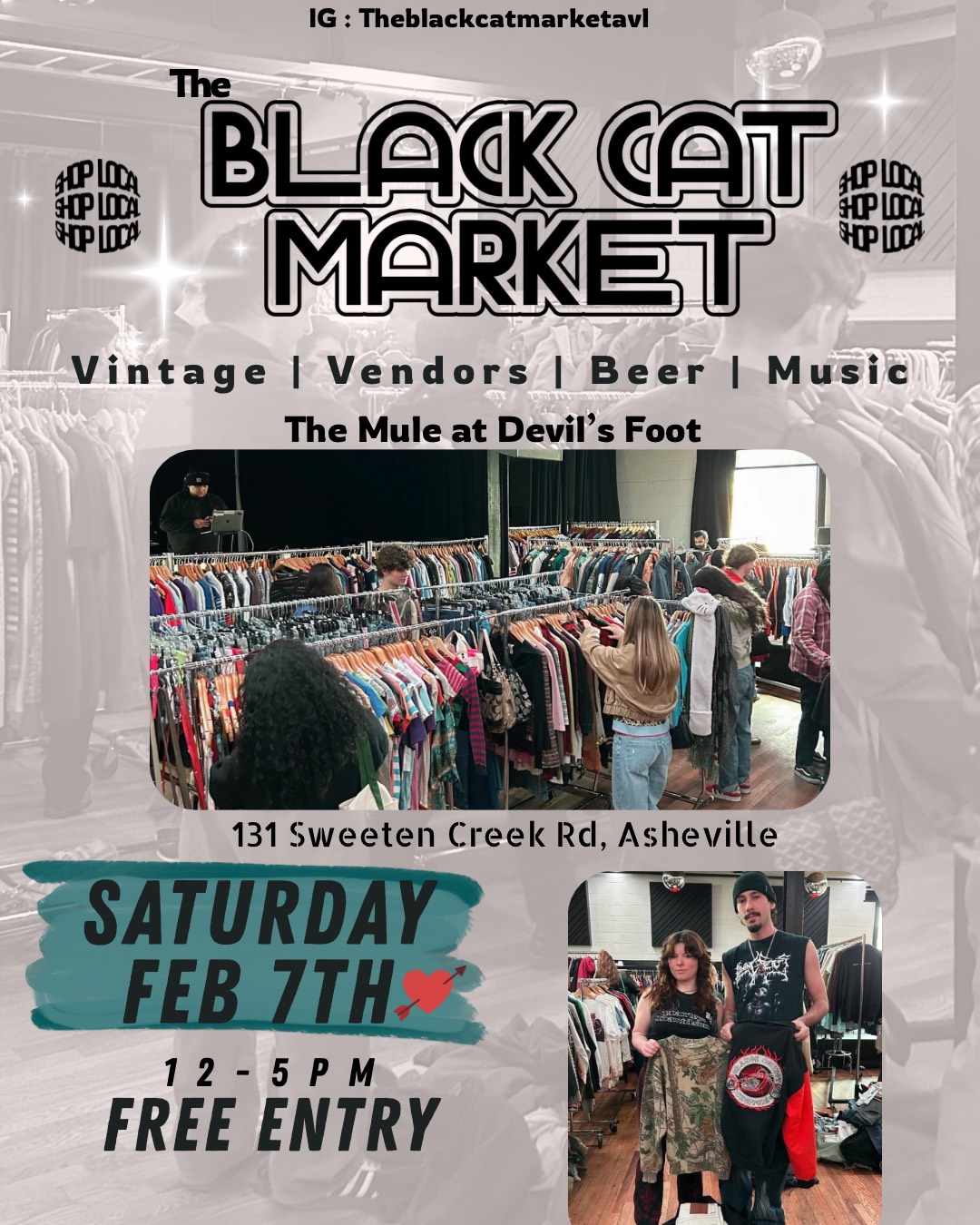 Saturday, Feb 7 12-6pm @The Mule