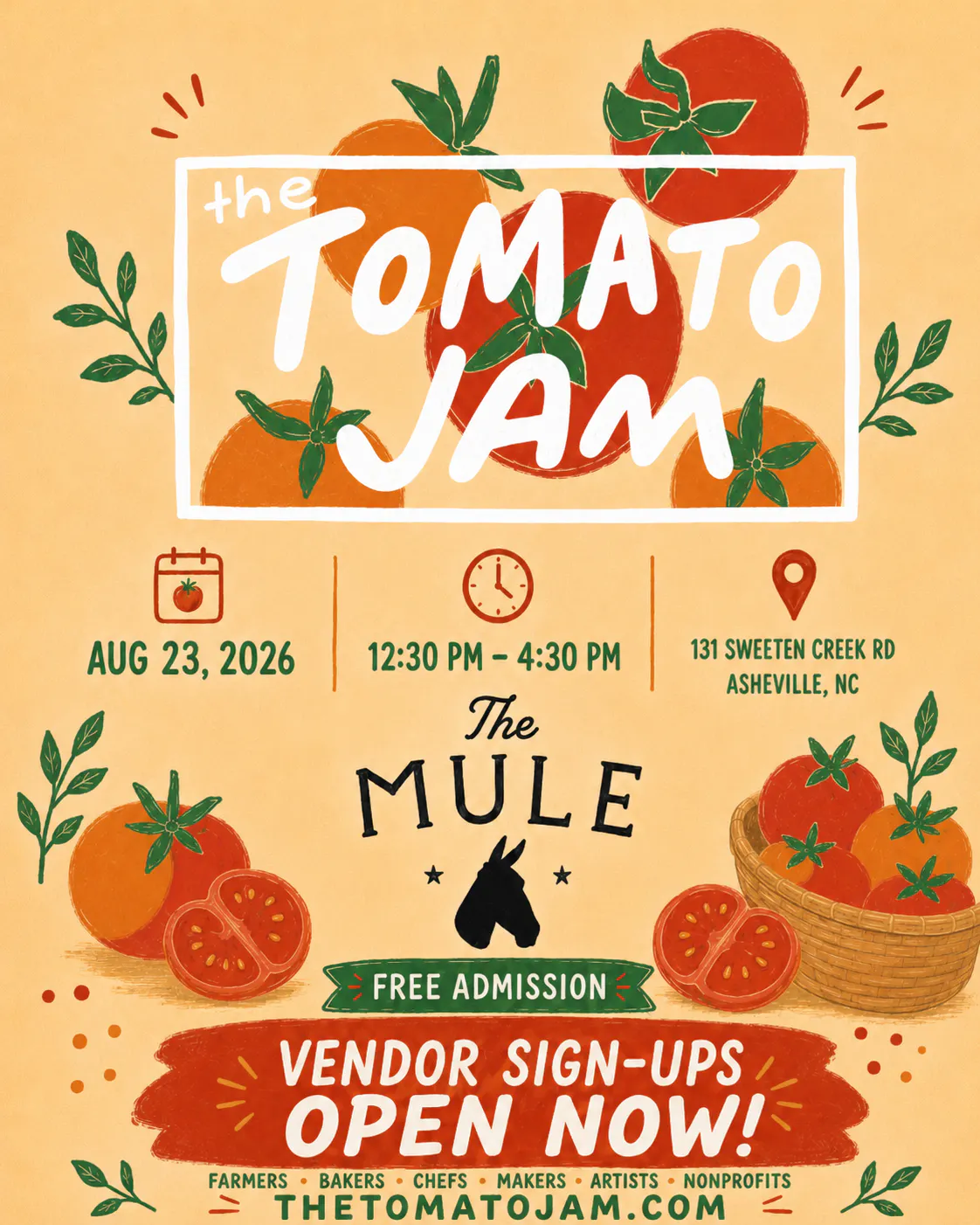 Poster for Tomato Jam 2026