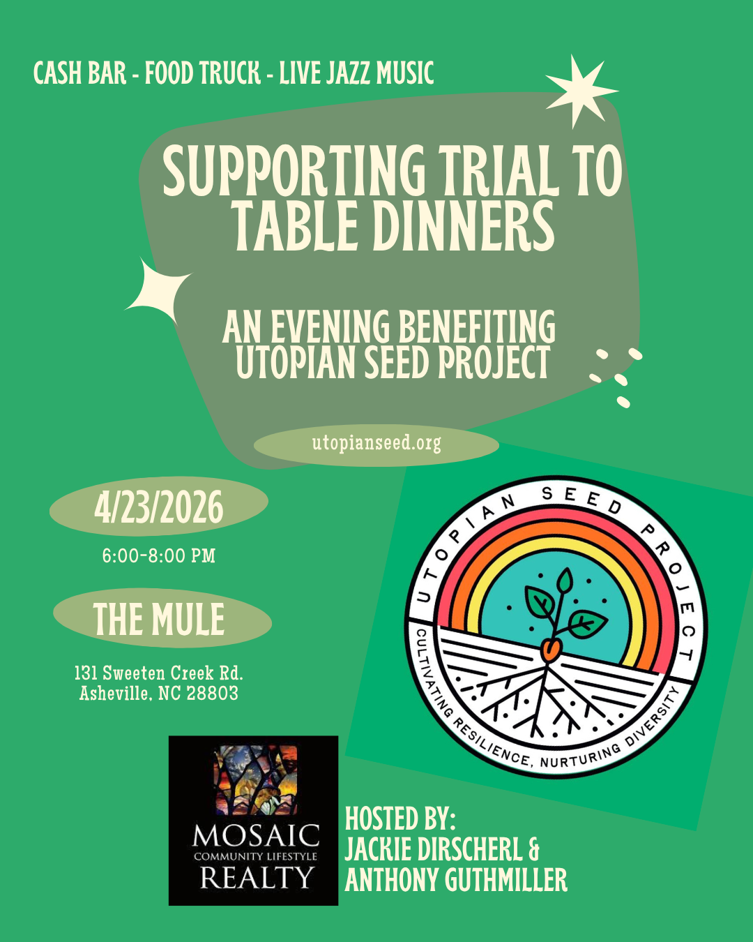 Utopian Seed Project Event Flyer