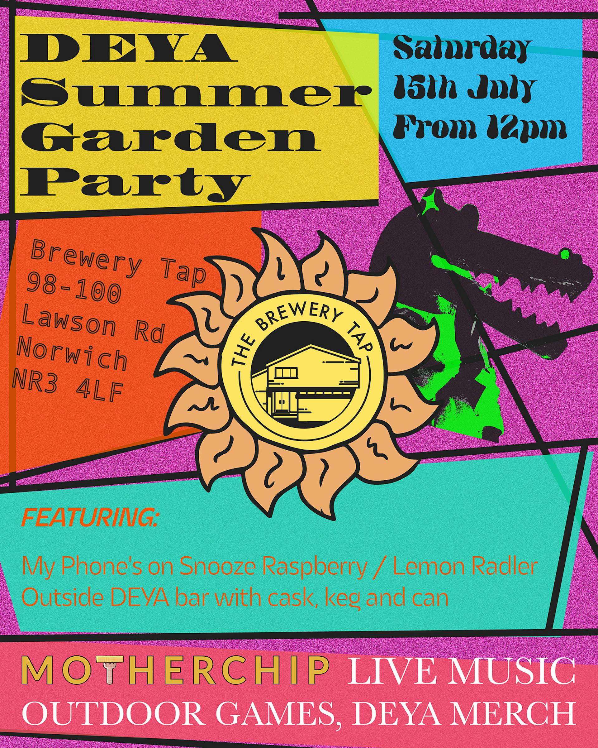 Brewery Tap Norwich DEYA Summer Takeover Poster