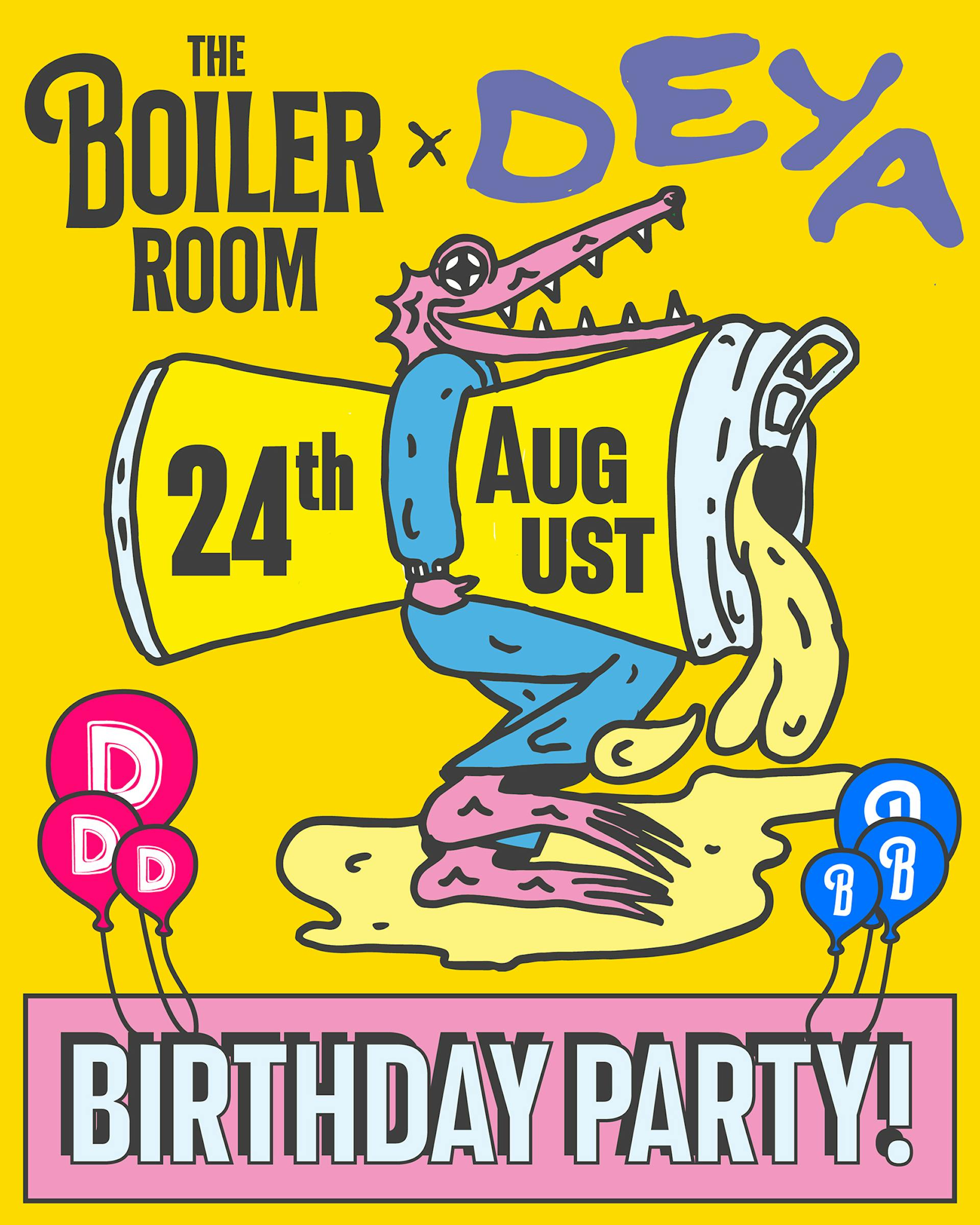 The Boiler Room Birthday Party Poster