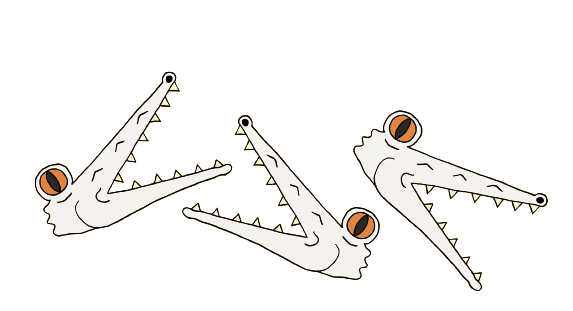 triple-crocs-heads