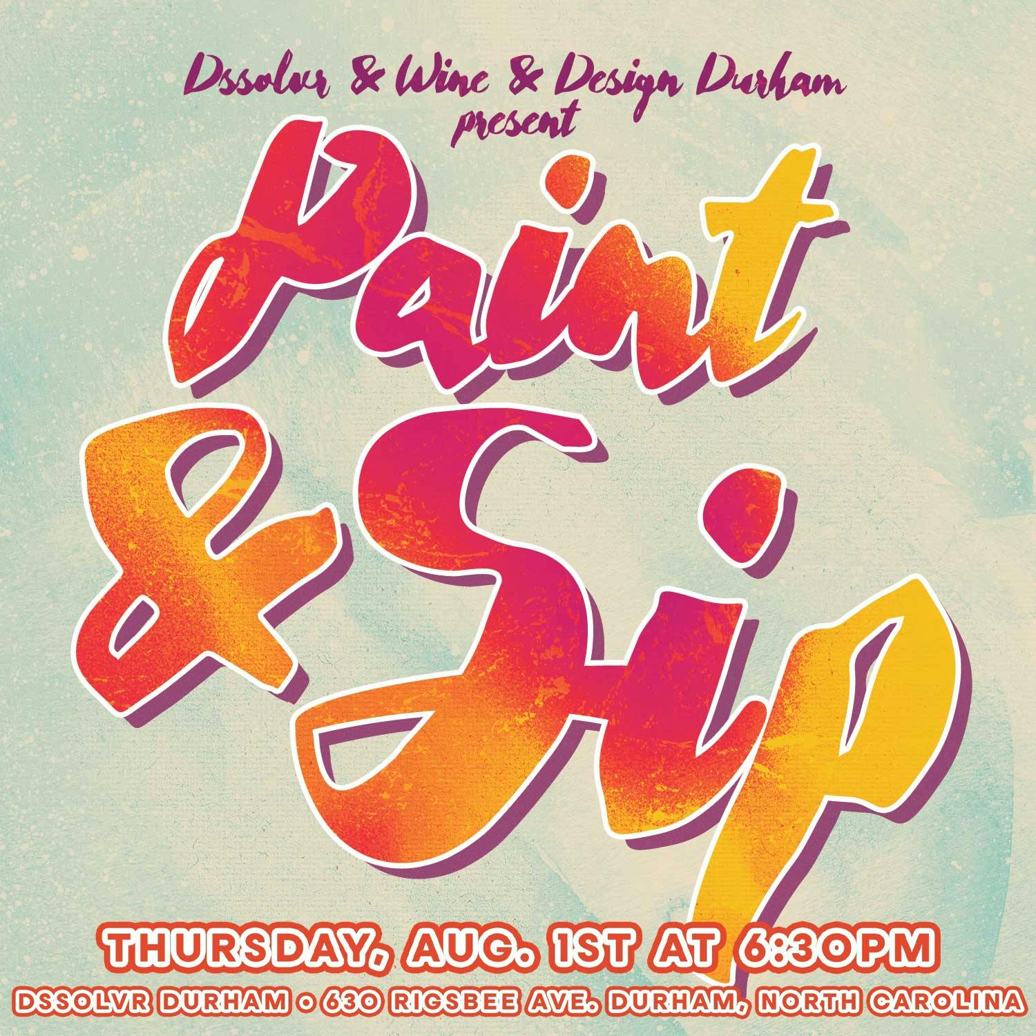 Paint & Sip Class Durham DSSOLVR